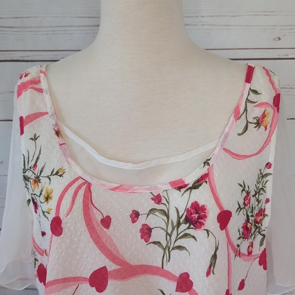 Gold Label Vintage Victoria's Secret‎ Romantic Date Night Sexy Girly Top Medium - Picture 14 of 15